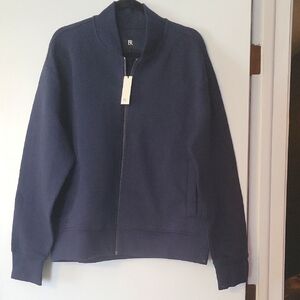 Banana Republic Navy Full Zip Jacket Mens Large NWT